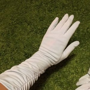 Vintage pale blue gloves